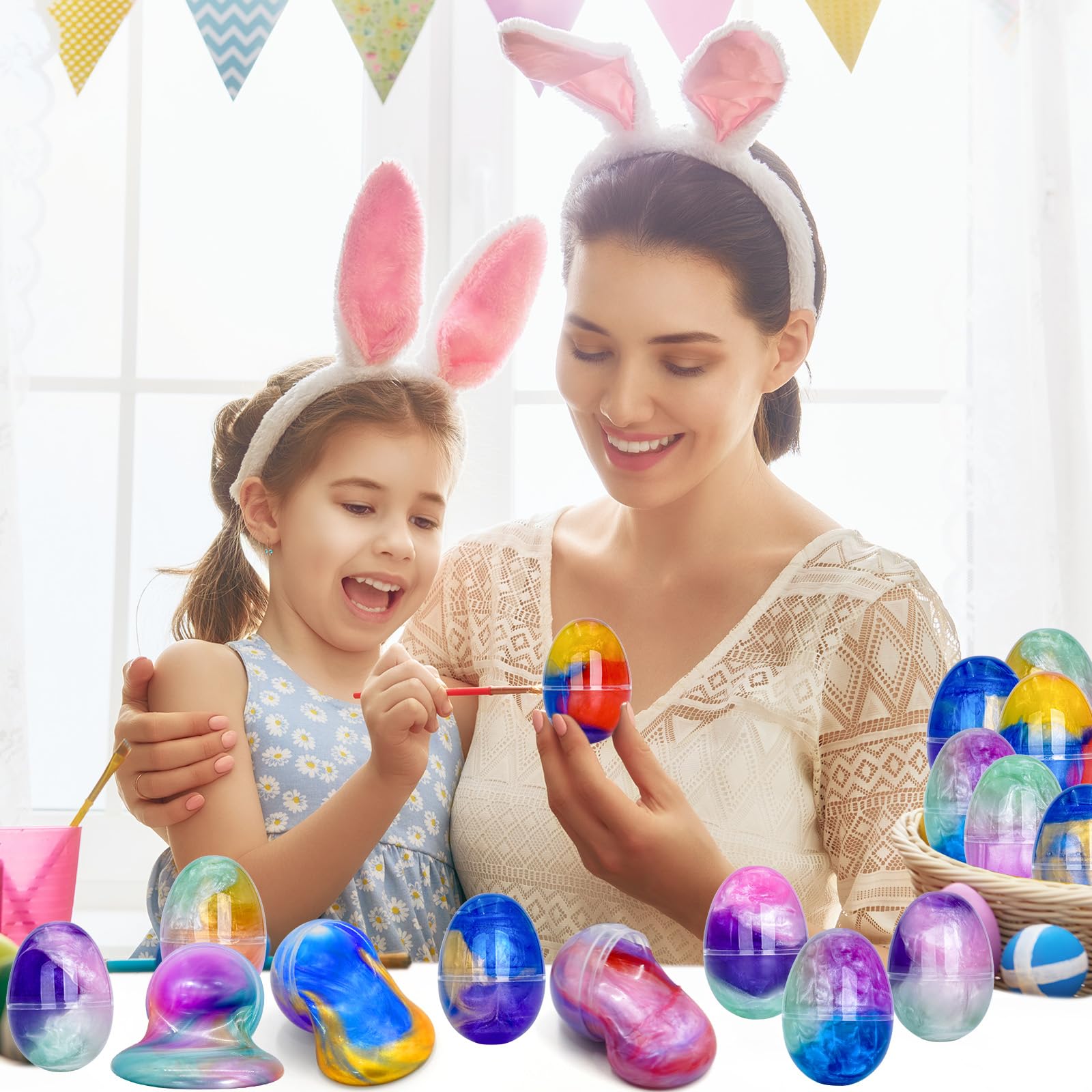 Olixmlya Kids stretch and squish galaxy slime for creative tactile play