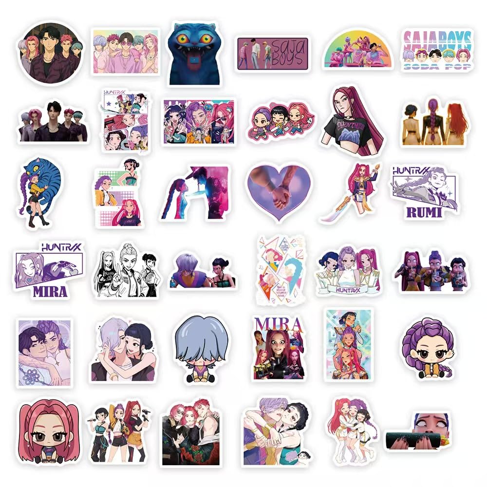 OLKIHNSDU Huntara characters stickers close-up for fans.