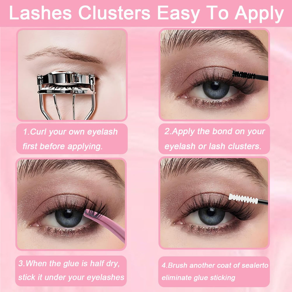 OLLAVO tweezers and brush included aid precise application.