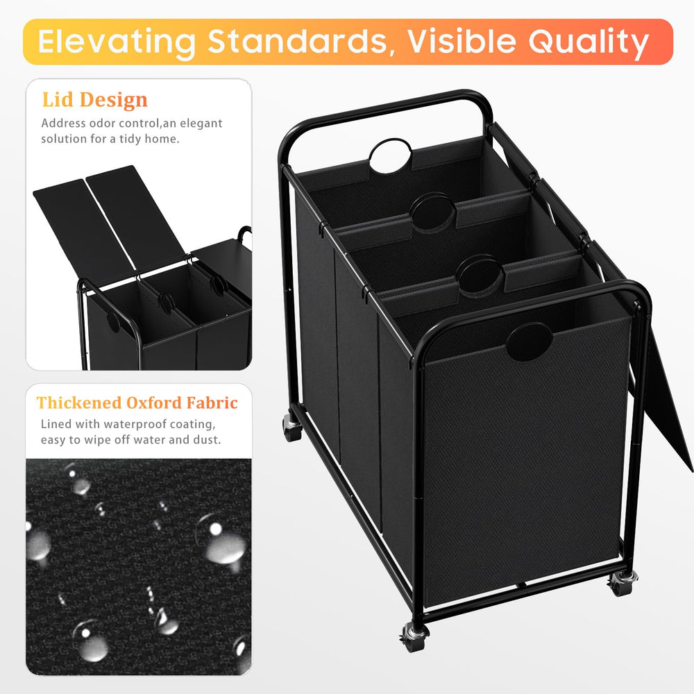 Olldide 19mm-frame laundry sorter for strong load-bearing performance.
