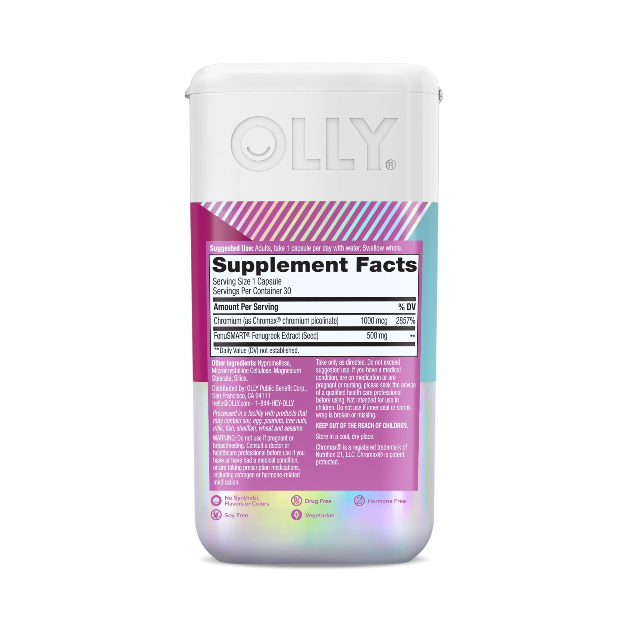 OLLY Balanced Perimeno capsules on shelf suggesting daily wellness routine.