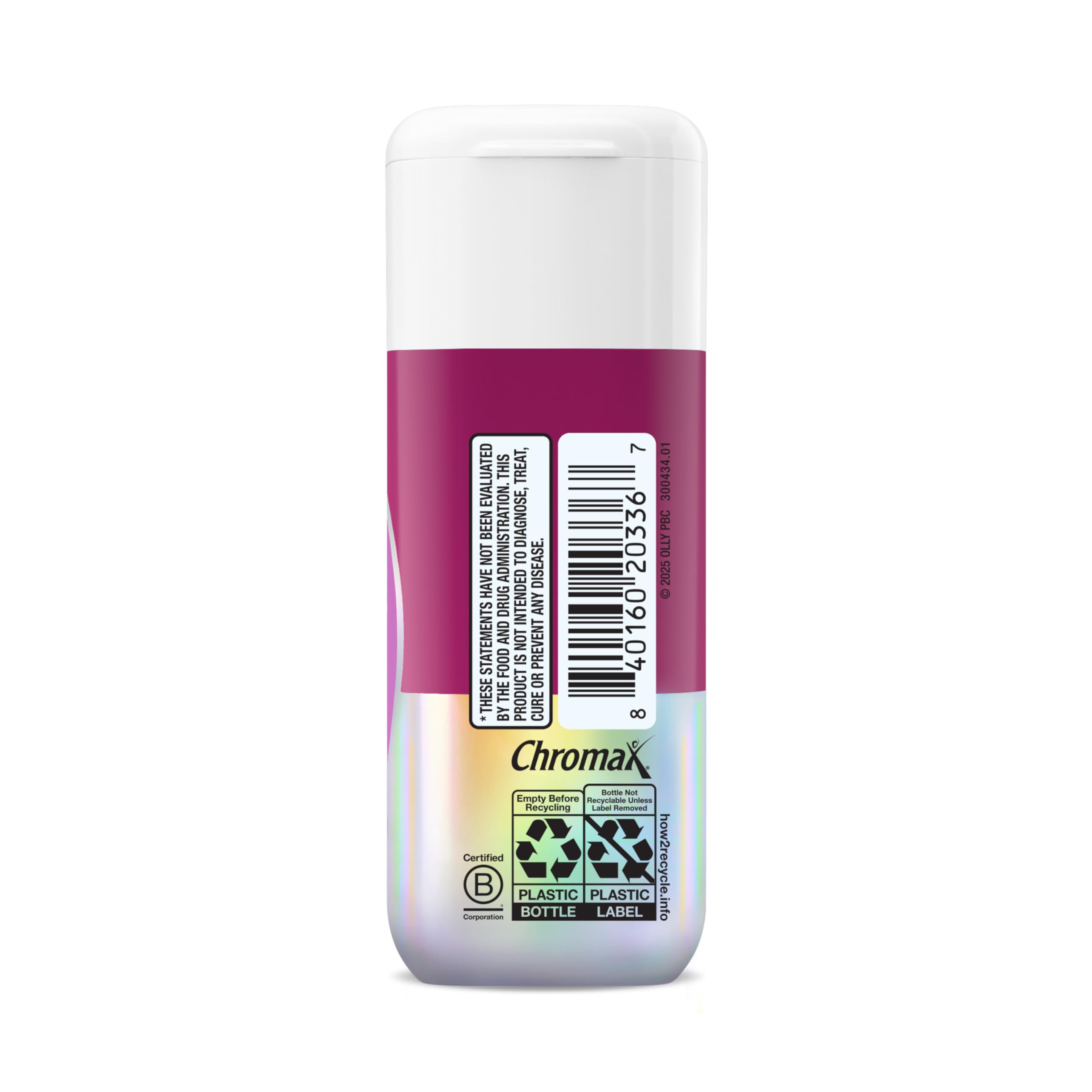 OLLY Balanced Perimeno packaging emphasizing key benefits and vegan status.