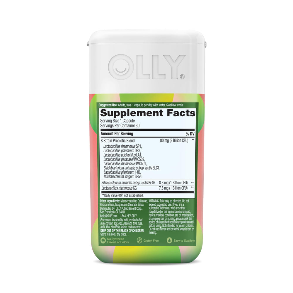 OLLY Big 10 Probiotic daily use supports digestive balance.
