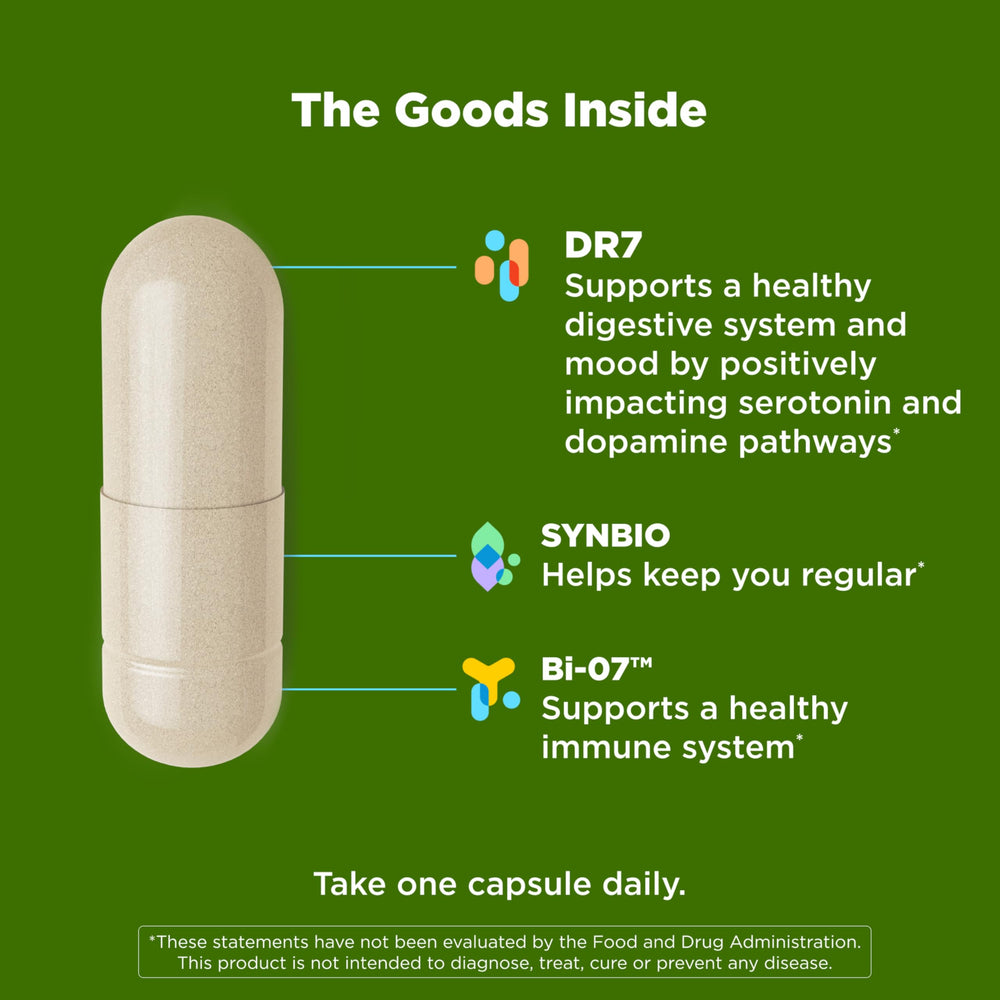 OLLY Big 10 Probiotic ingredients highlight multiple strains for digestion.