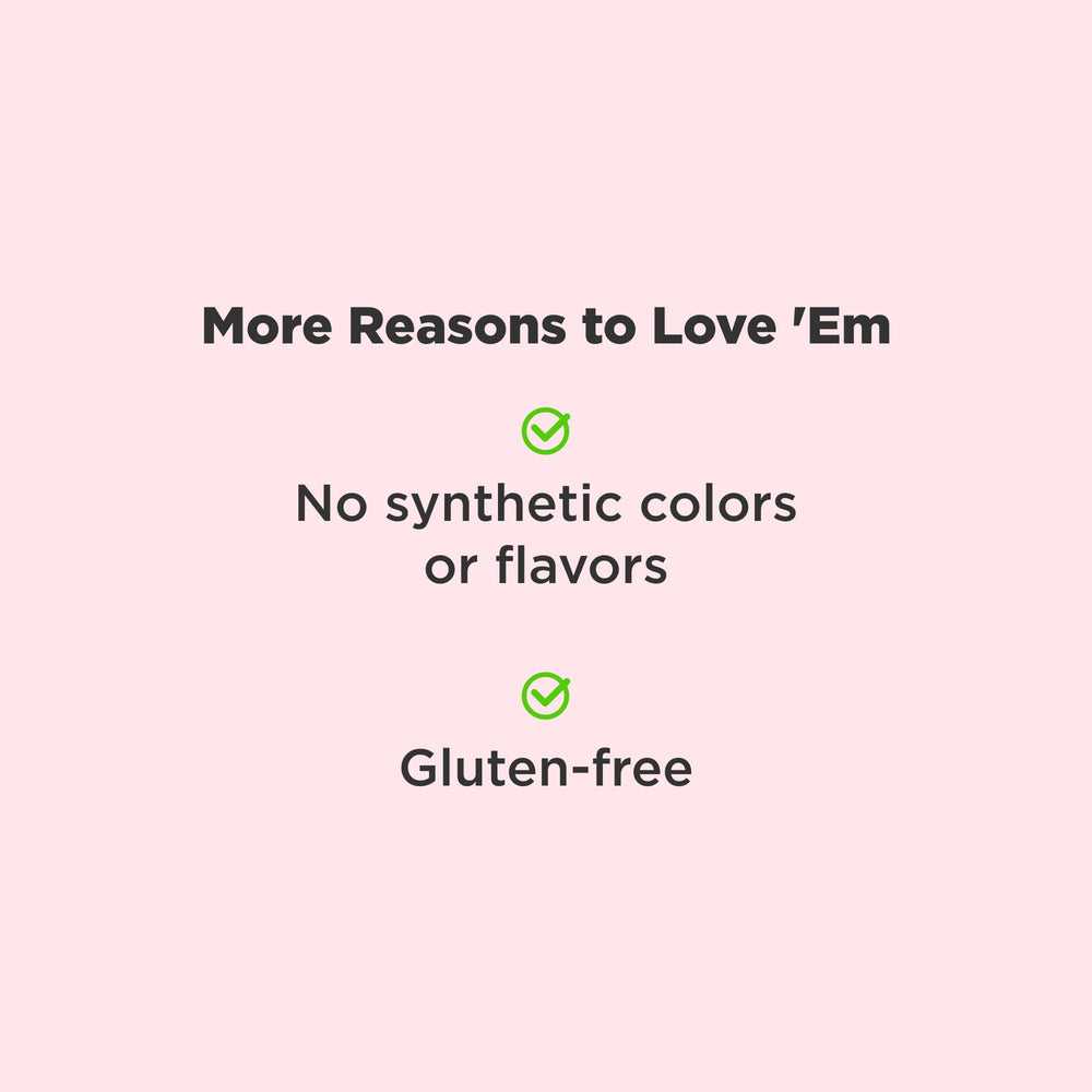 Vitamin E and selenium antioxidants in the OLLY formula.
