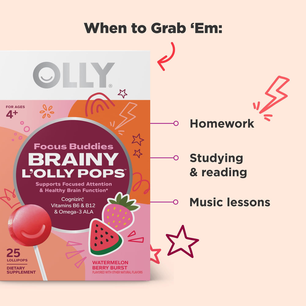 OLLY Focus Buddies Cognizin ingredient detail suggests mental clarity support.