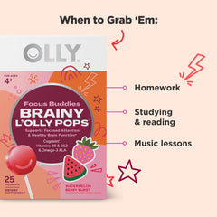 OLLY Focus Buddies Cognizin ingredient detail suggests mental clarity support.