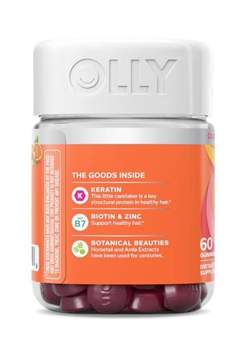 OLLY Heavenly Hair gummies in bright packaging ideal for consistent hair care
