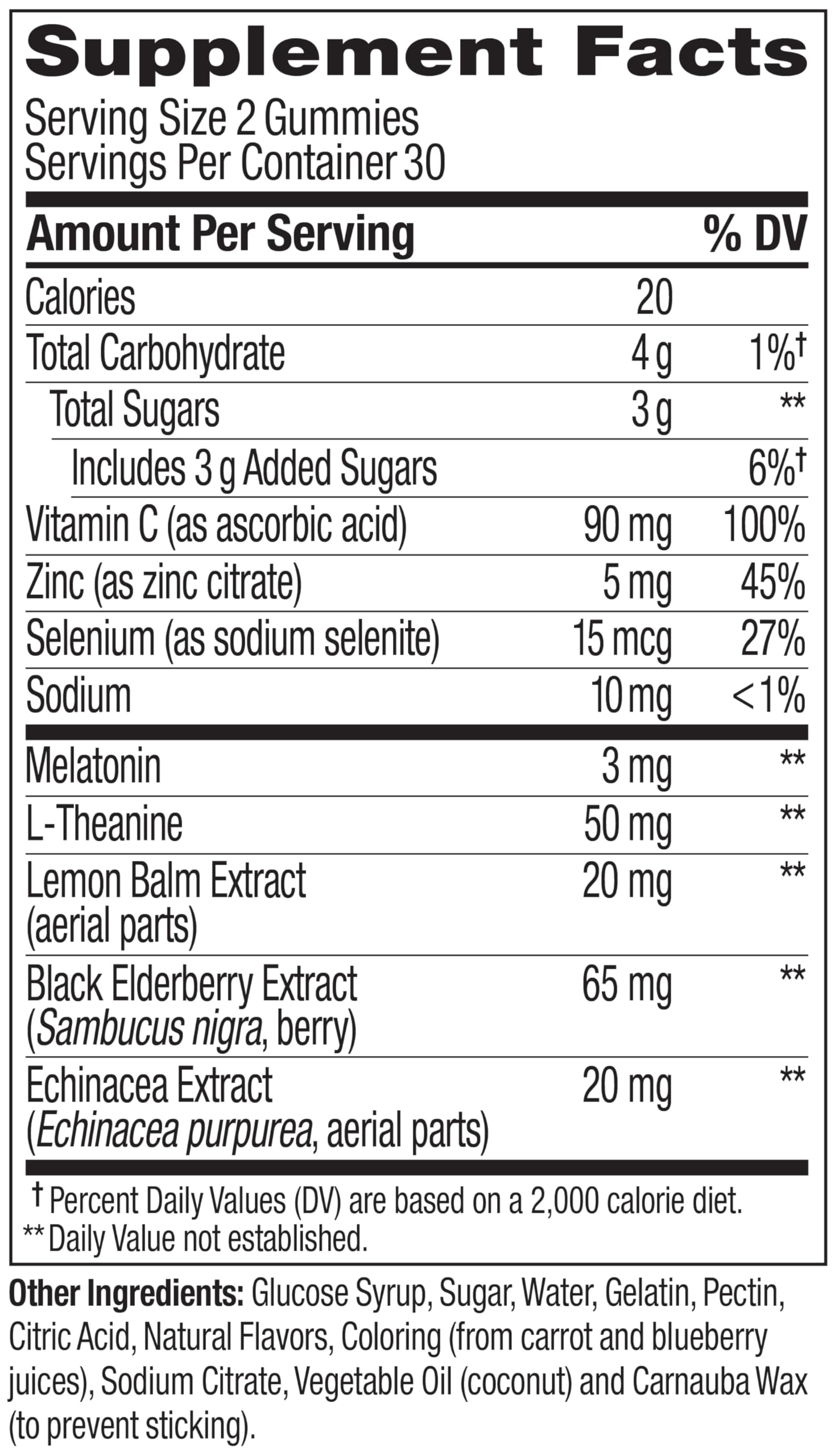 OLLY Immunity Sleep Gummies elderberry image emphasizes wellness ingredients