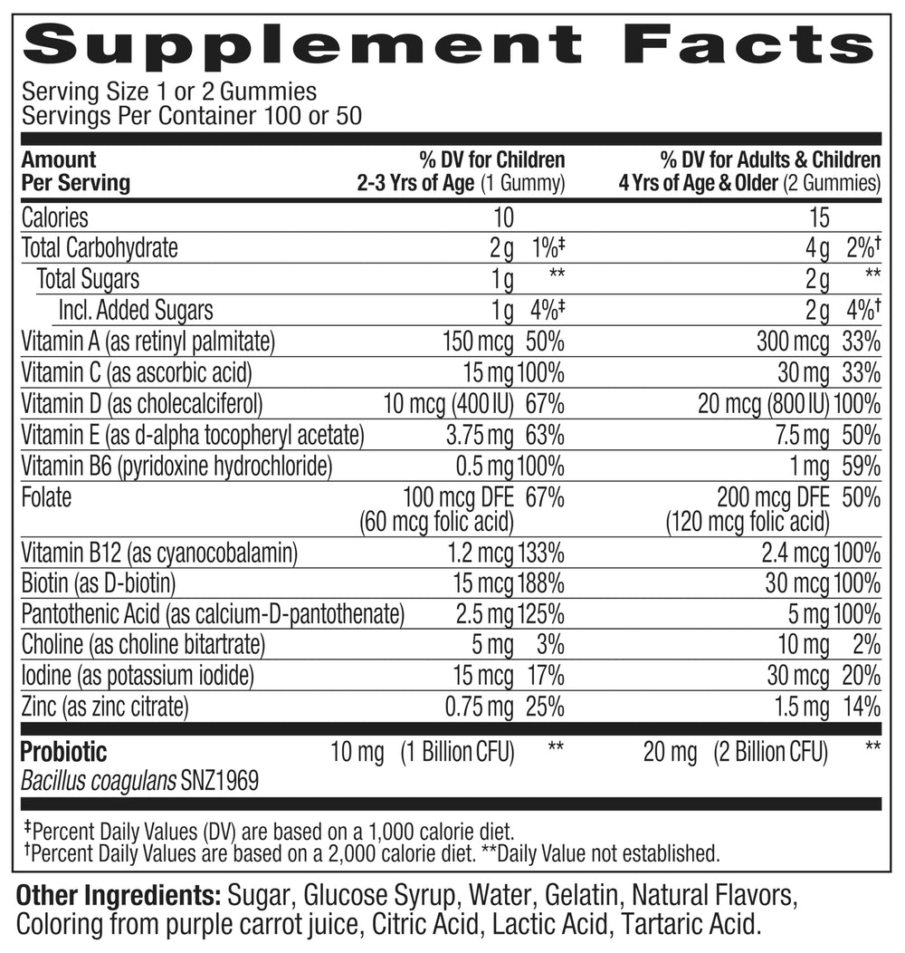 OLLY Kids gluten-free chewable vitamins closeup.