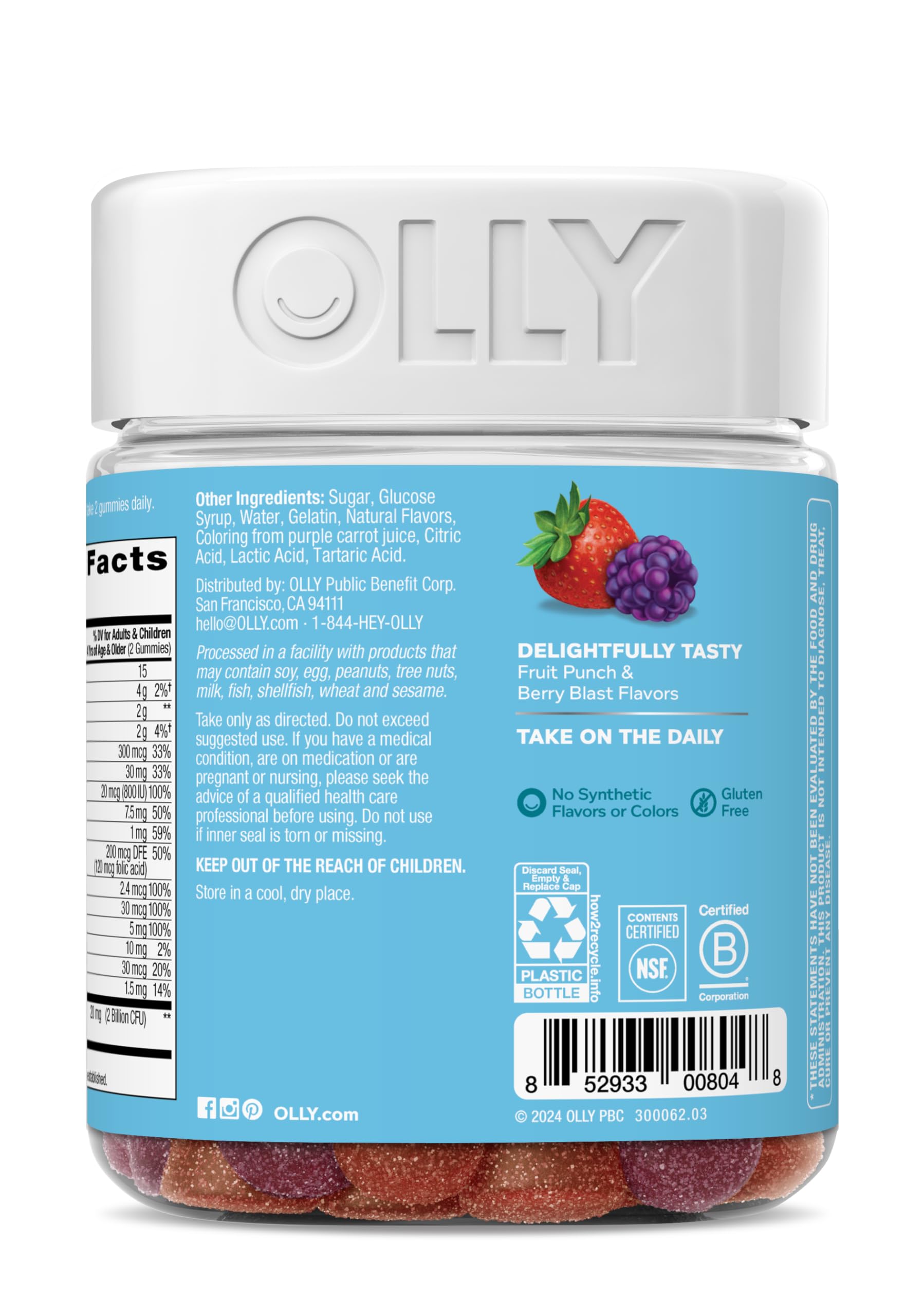 OLLY Kids on-the-go packaging for busy families.