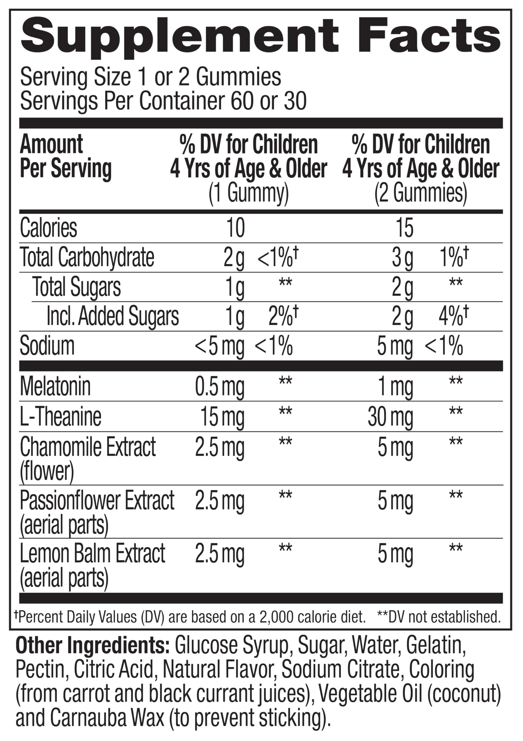 OLLY Kids Sleep Gummies closeup of packaging label on bottle.