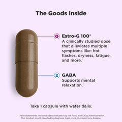 Close-up of Mellow Menopause capsules showing easy daily dosing.