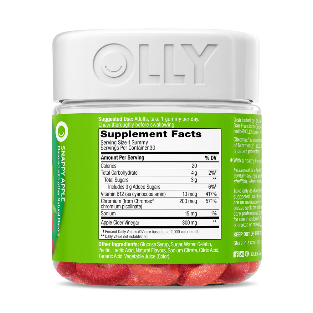 OLLY Metabolism Gummy Rings adult-daily-dose shot conveys simple daily routine