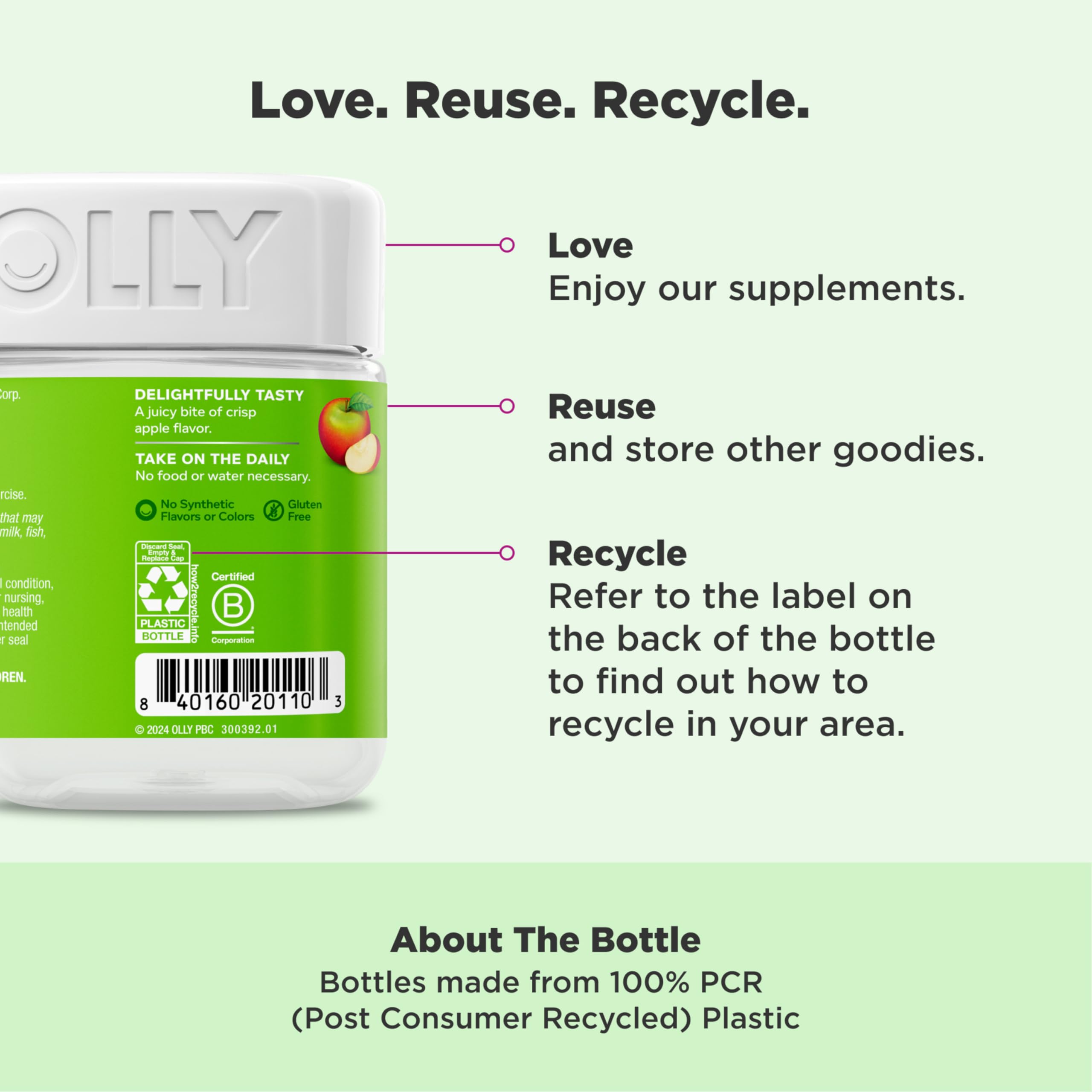 OLLY Metabolism Gummy Rings vitamin-b12 graphic implies cellular energy potential
