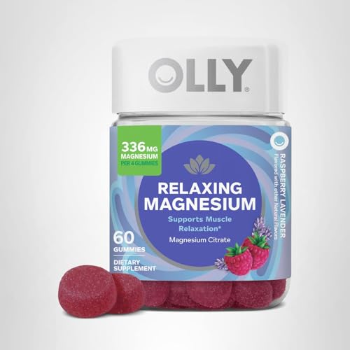 OLLY Relaxing Magnesium Gummies nutrition panel emphasizes citrate absorption