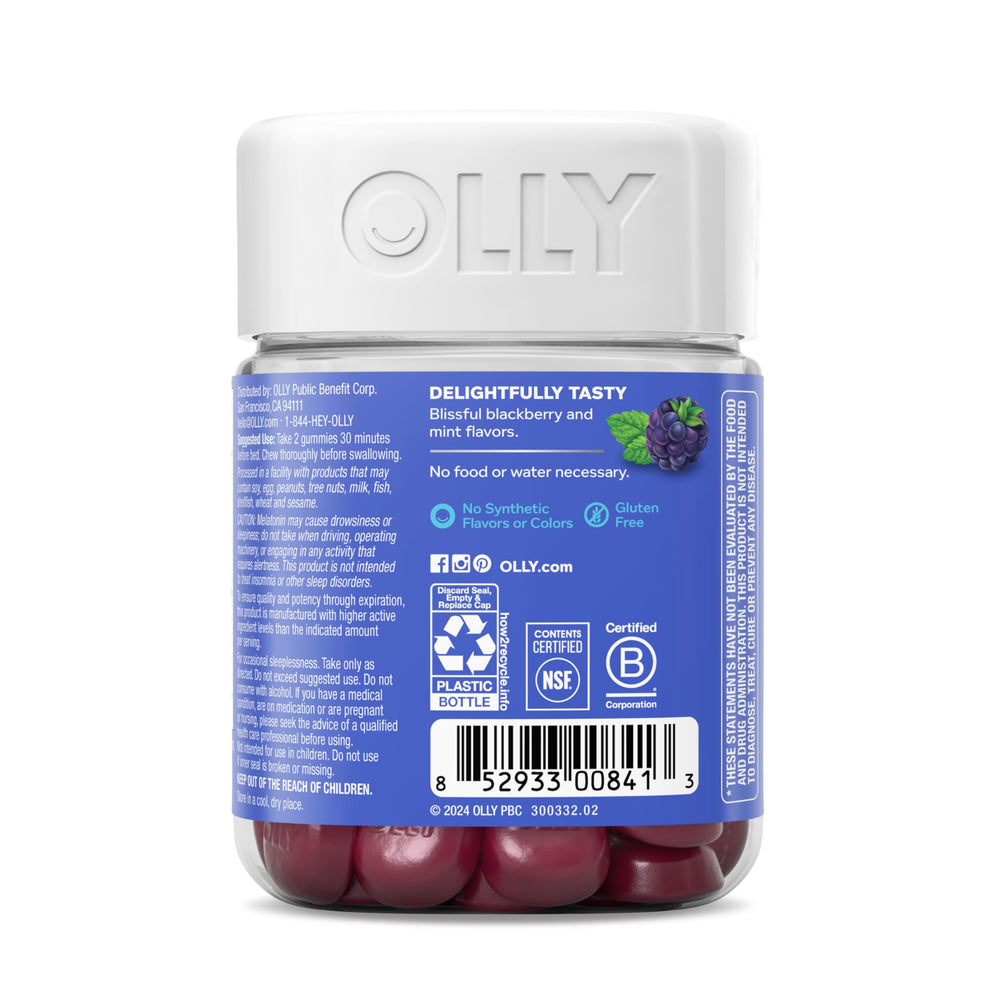 OLLY Sleep Gummies gluten-free badge, suitable for gluten-free diets.