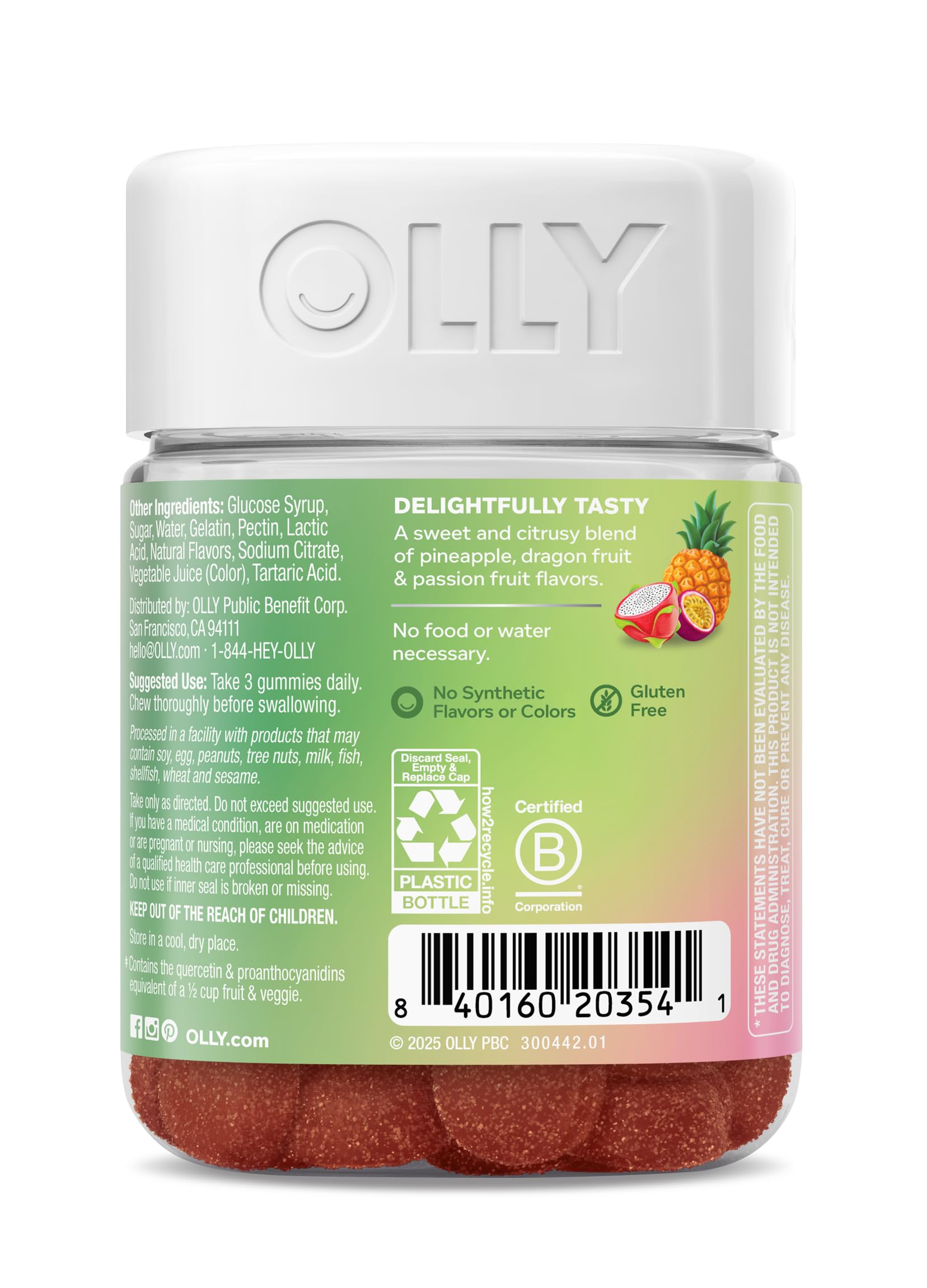 OLLY gummies pictured as part of a kid-friendly breakfast ritual.