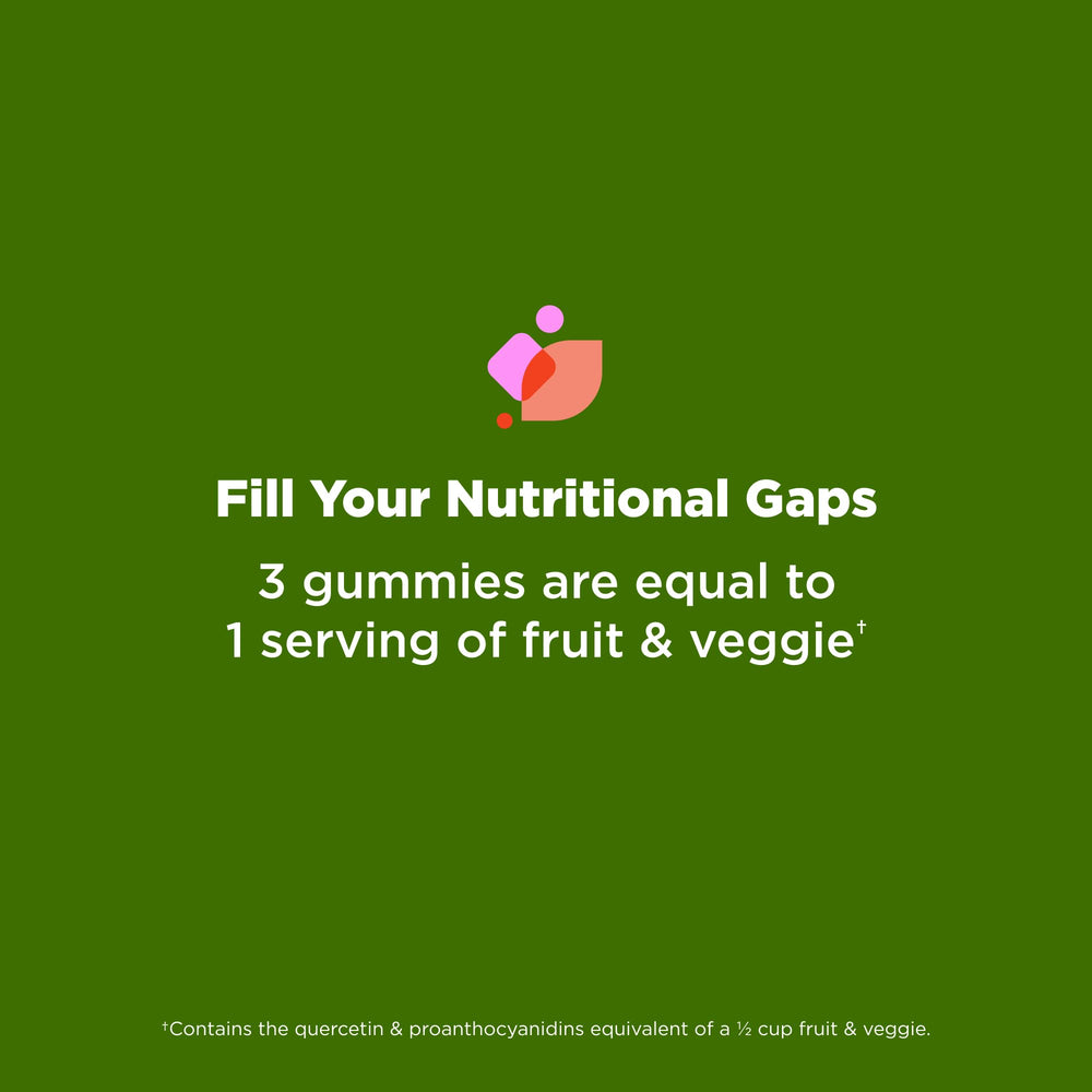 OLLY vitamin C and prebiotic gummies close-up illustrating immune-friendly and gut-friendly benefits.