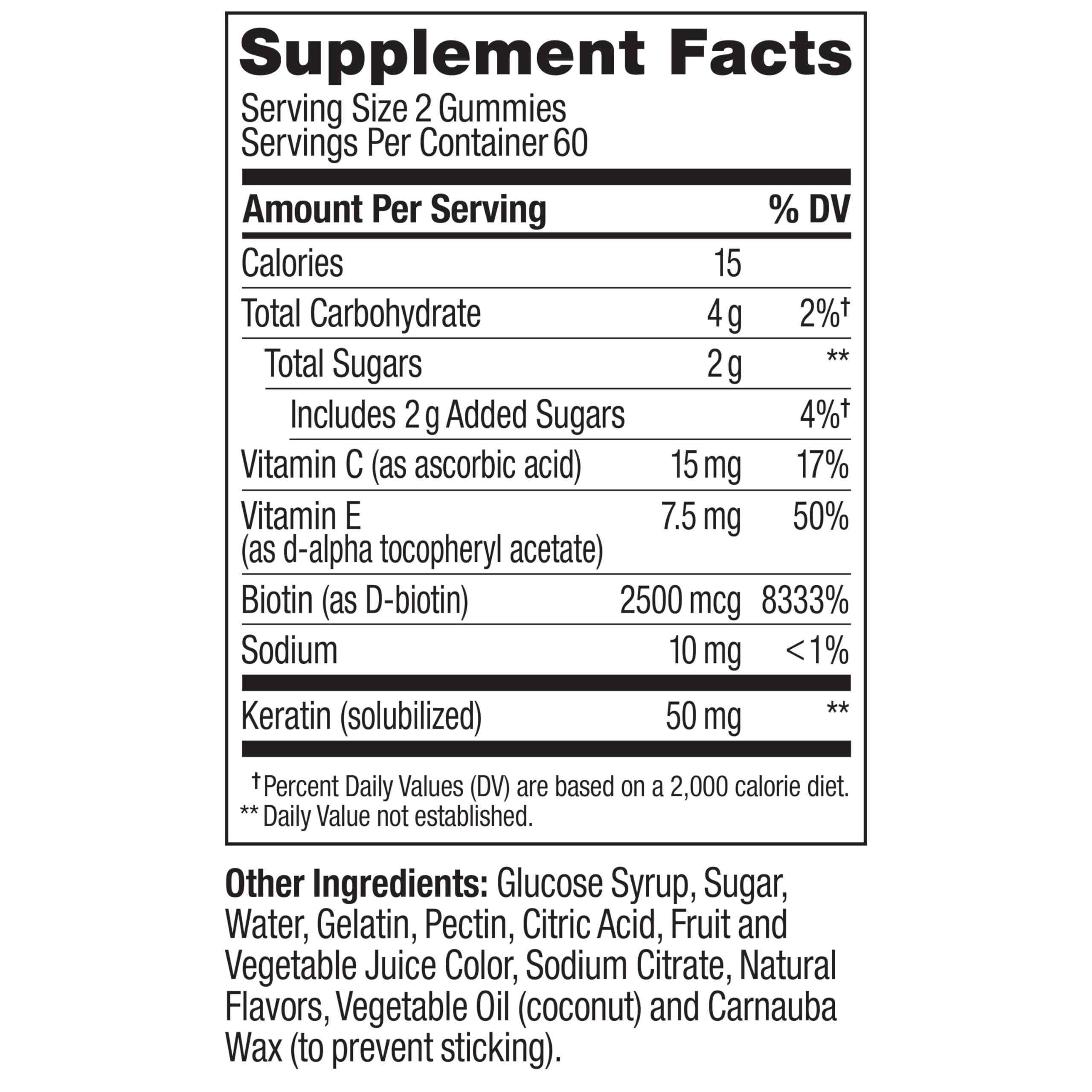 OLLY Undeniable Beauty 60-day supply on label.