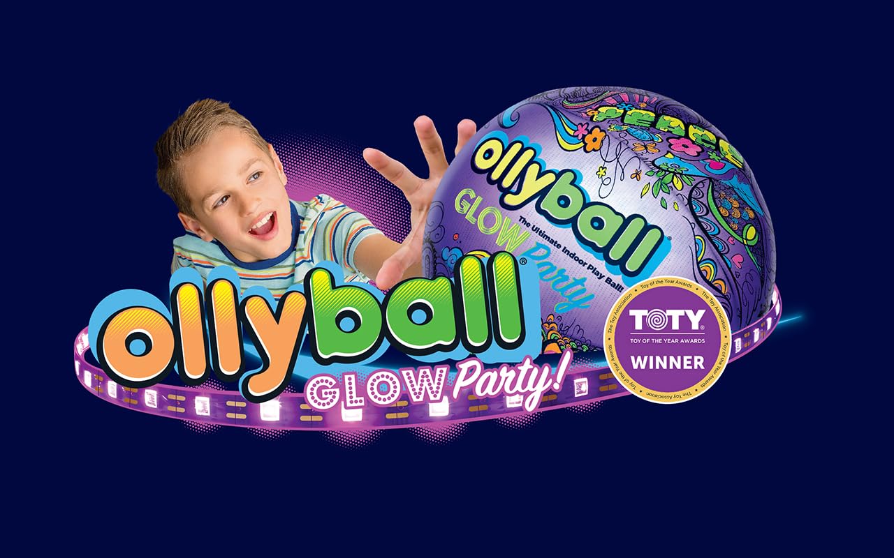 Ollyball 12-inch lightweight ball designed for sensory play.