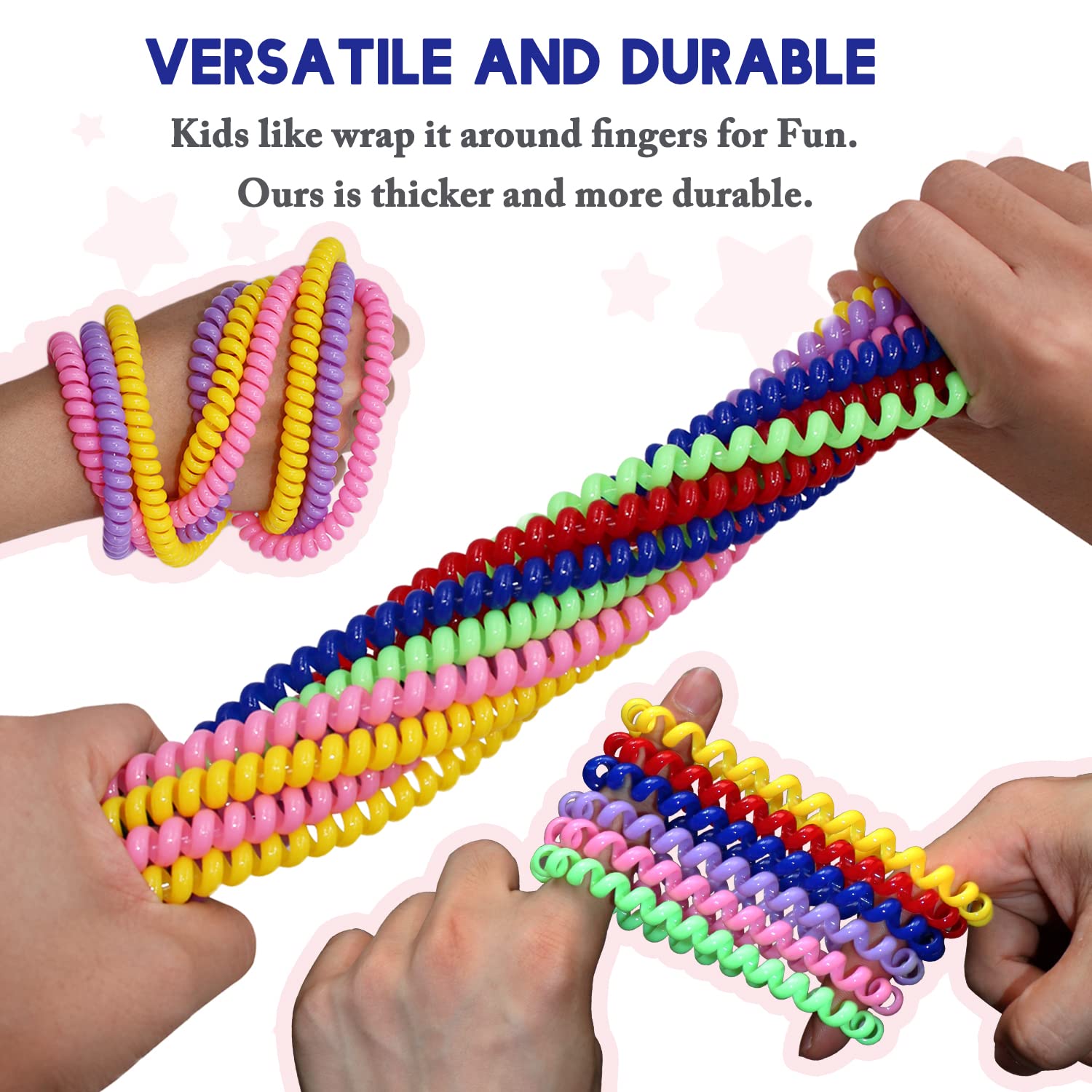Olugu coil stretch design highlights durability and color variety for kids.