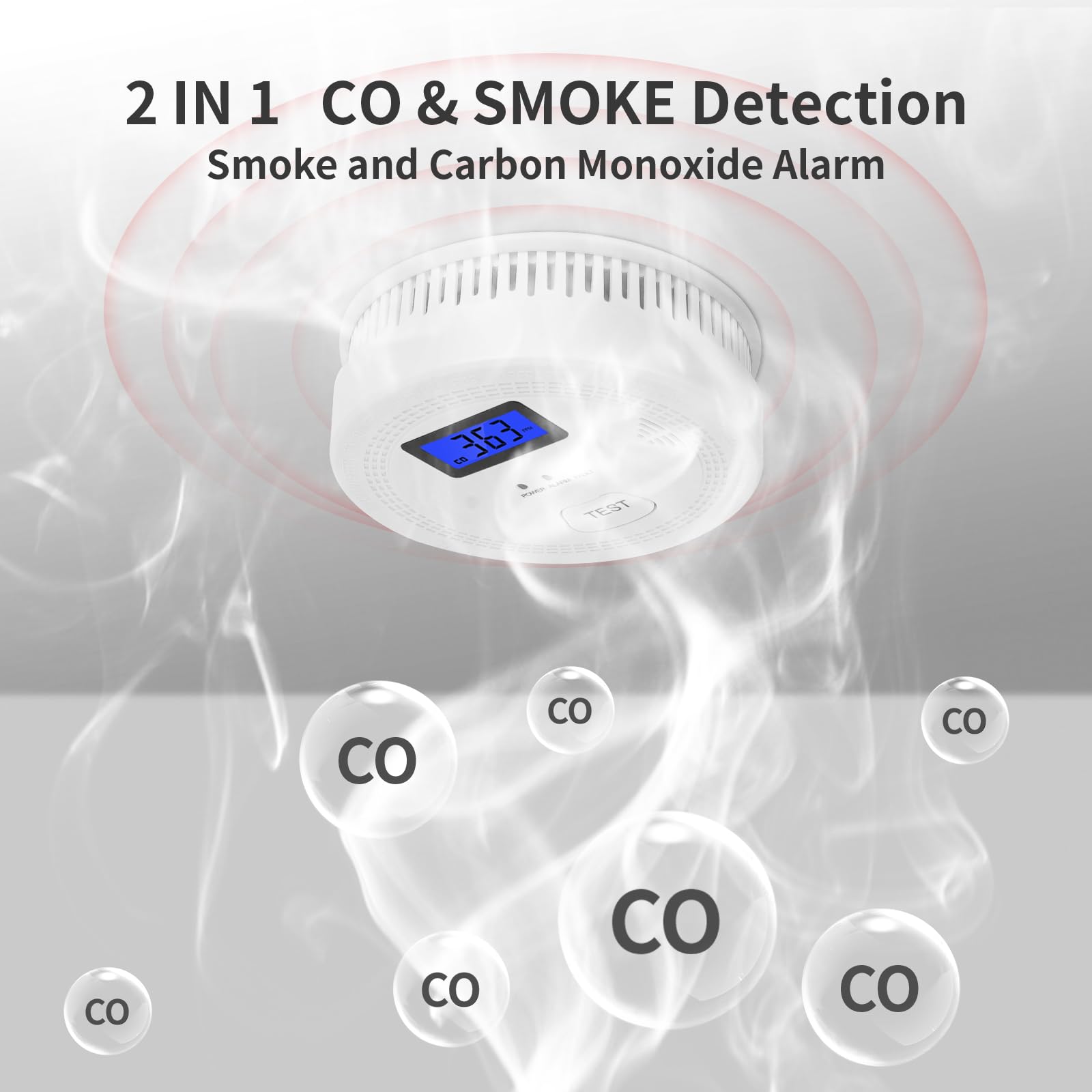 OLUNCLE 85dB alarm signal emphasizes loud alert for early warning.