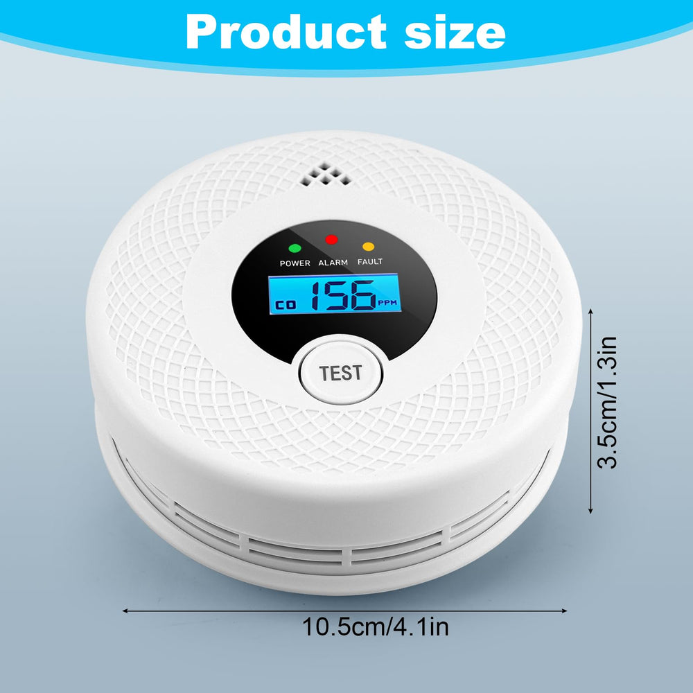 OLUNCLE detector test button enables quick checks of battery and alarm function.