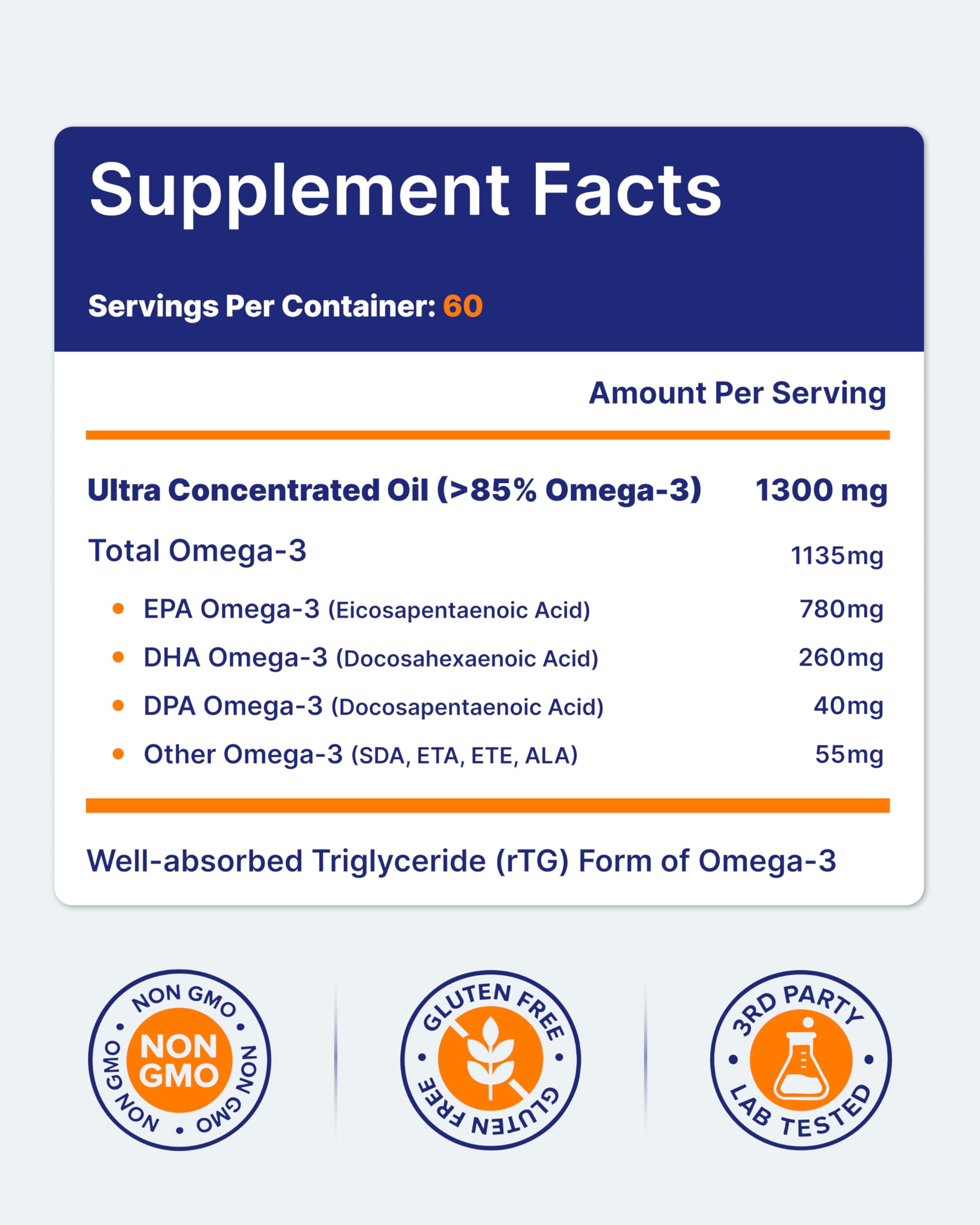 OmegaVia IFOS 5-Star certification signals third party quality testing