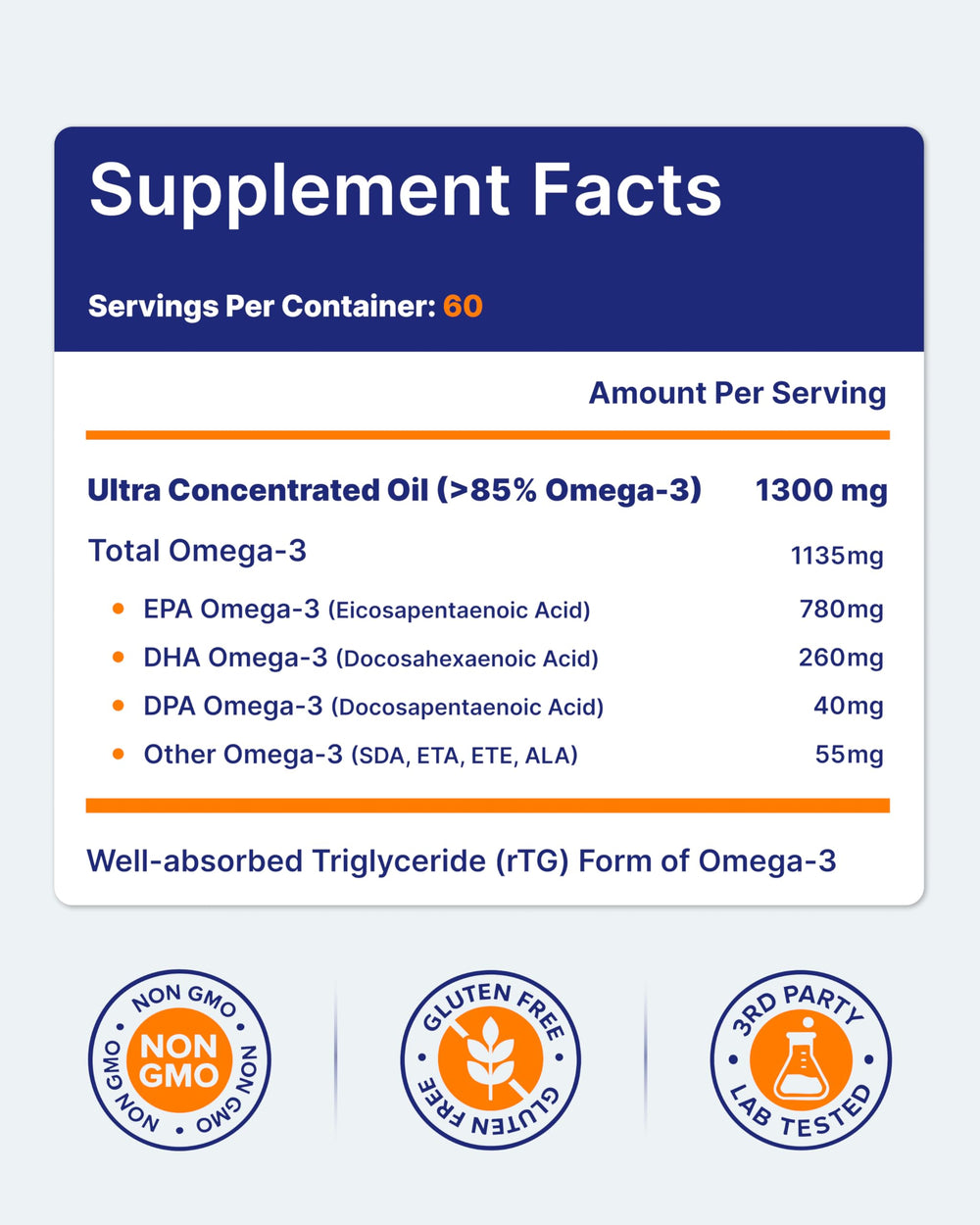OmegaVia IFOS 5-Star certification signals third party quality testing