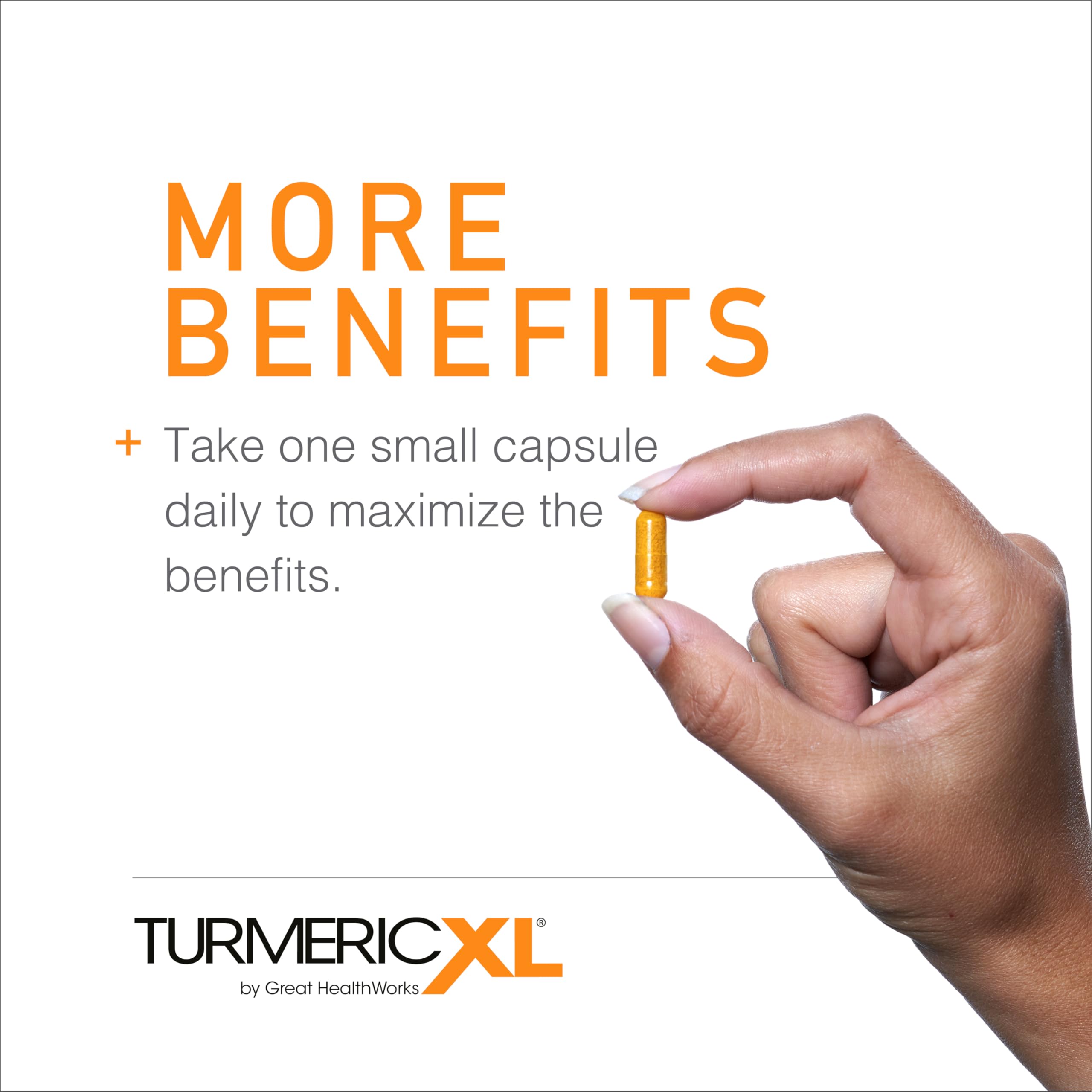 OmegaXL TurmericXL ingredient panel highlights turmeric extract for antioxidant support.