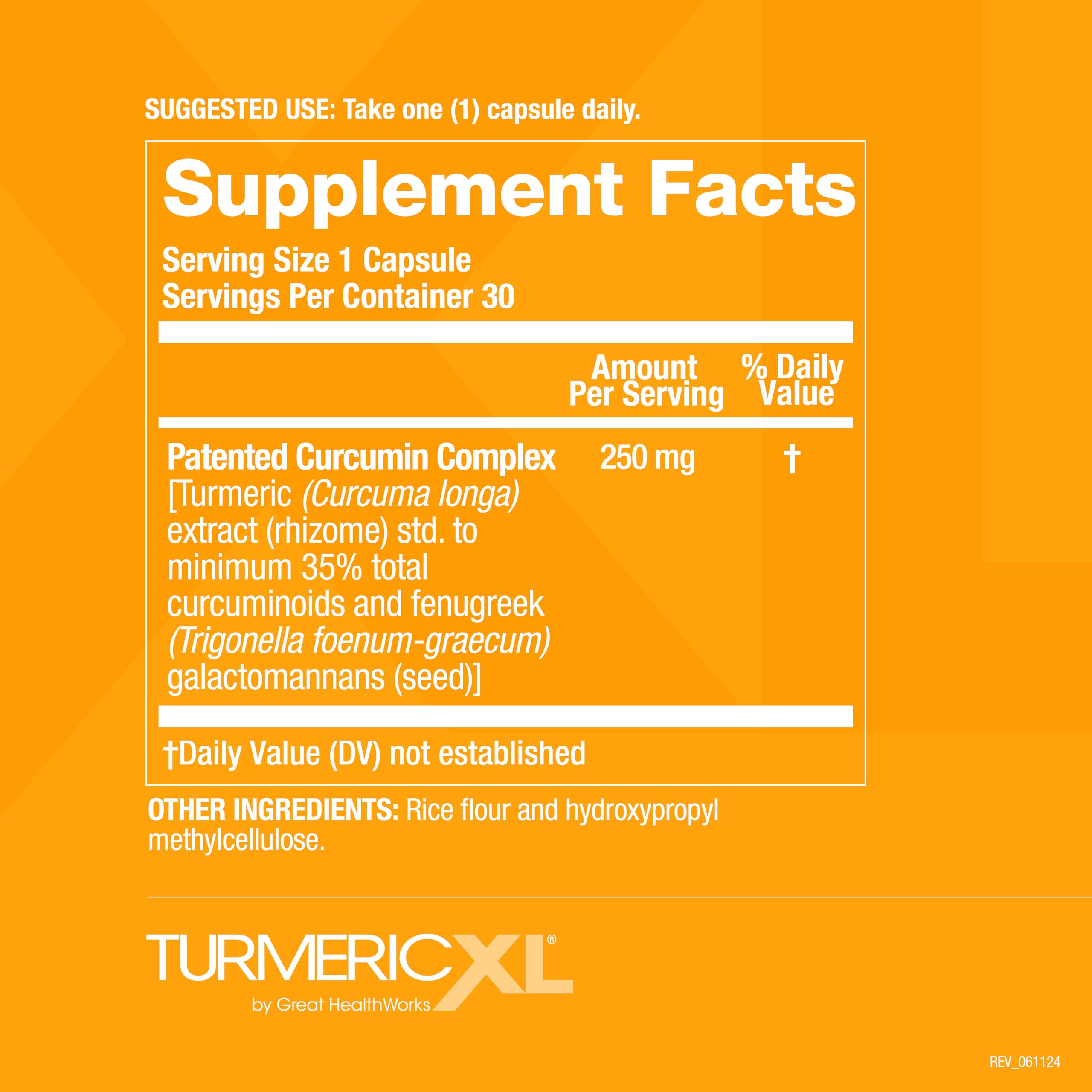 OmegaXL TurmericXL packaging box communicates sustainable production and quality.