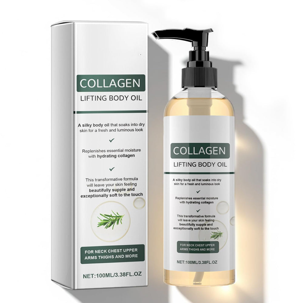 Omexry collagen lifting body oil bottle after shower hydration