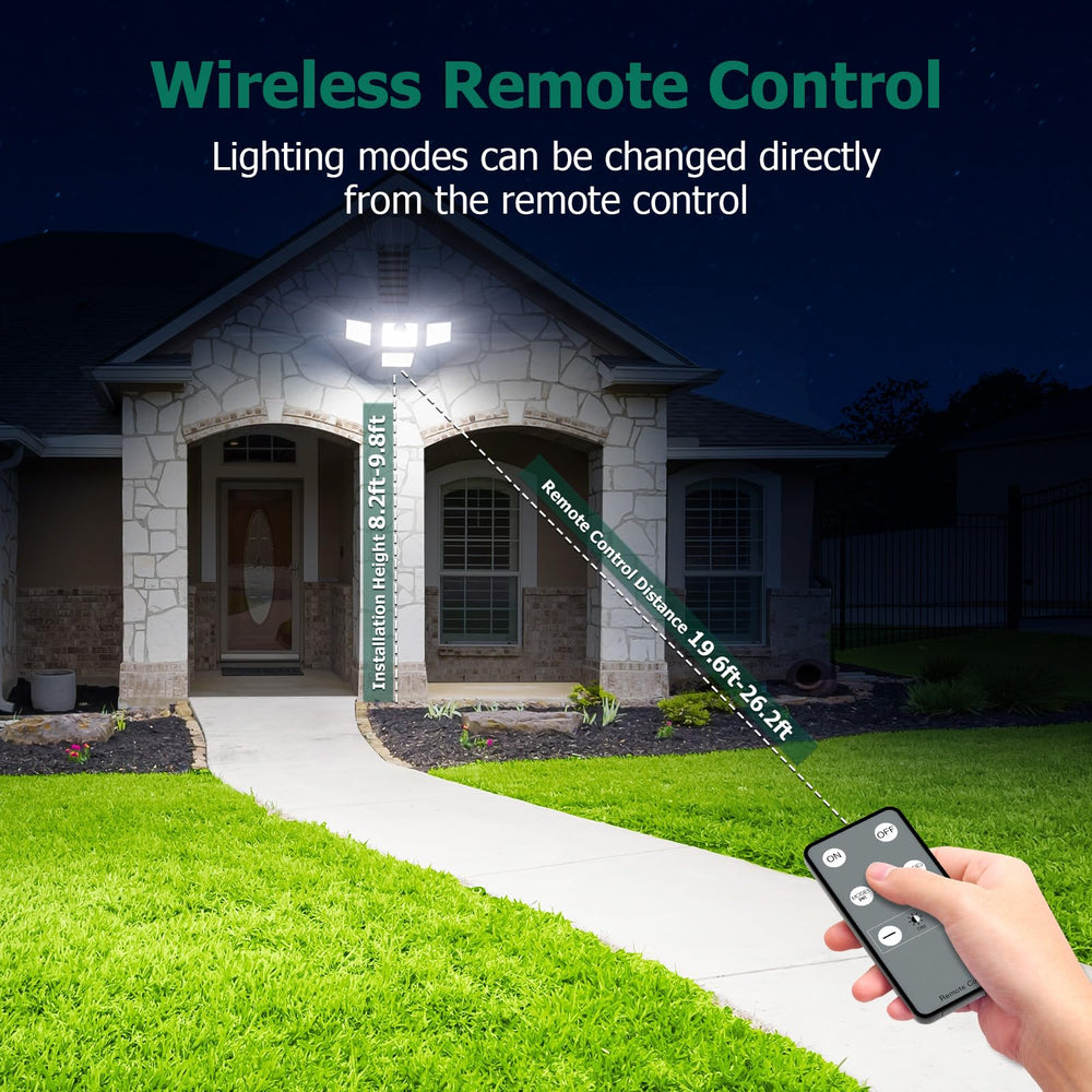 Omibee backyard setup shows versatile placement for porch or patio lighting.