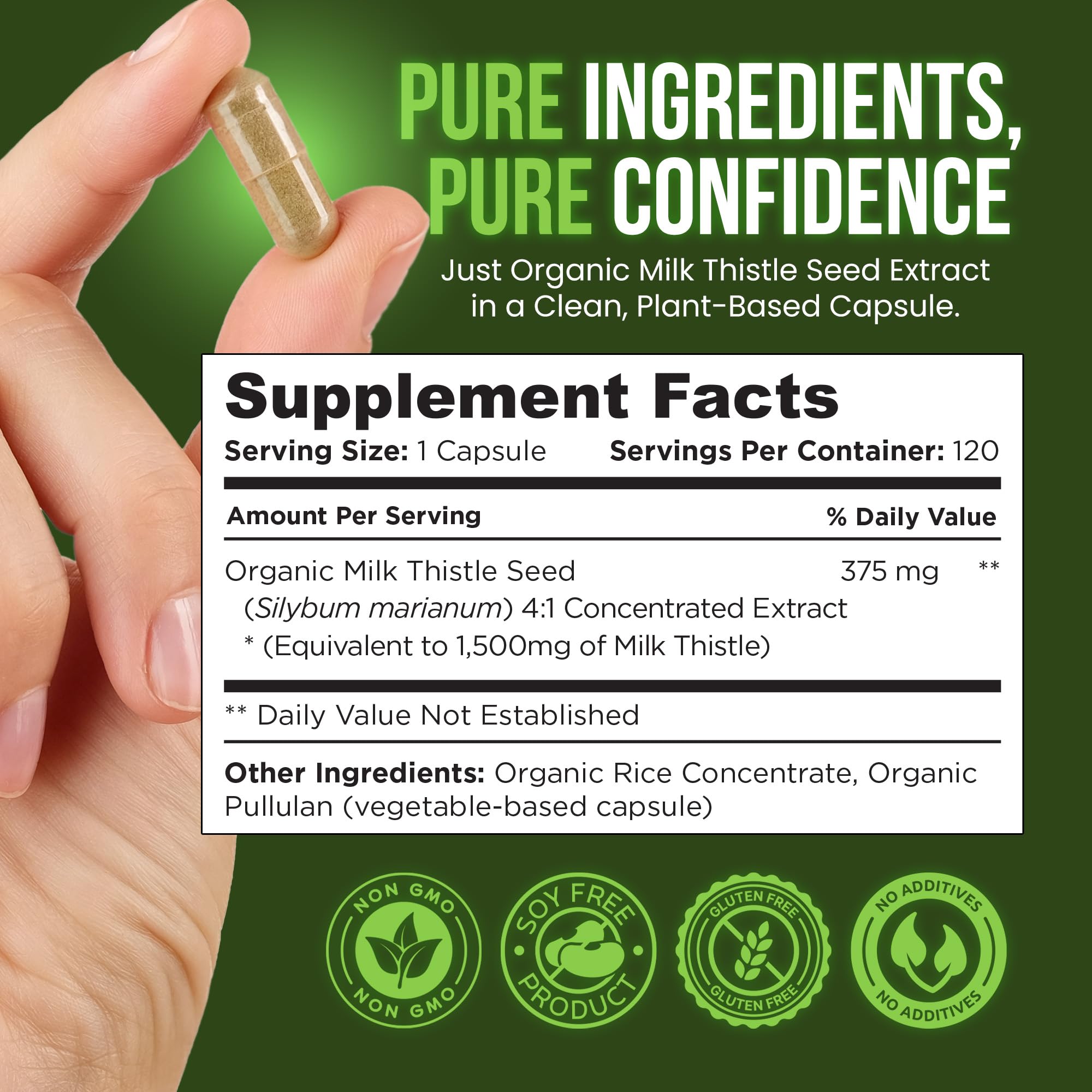 OmniBiotics organic certification label (CCOF) visible on packaging
