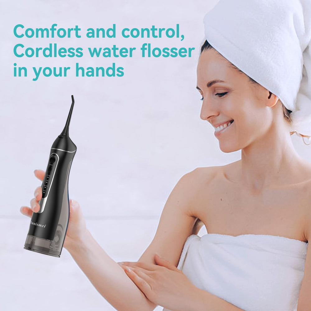 Omnismei five detachable tips for braces, implants, and general care.