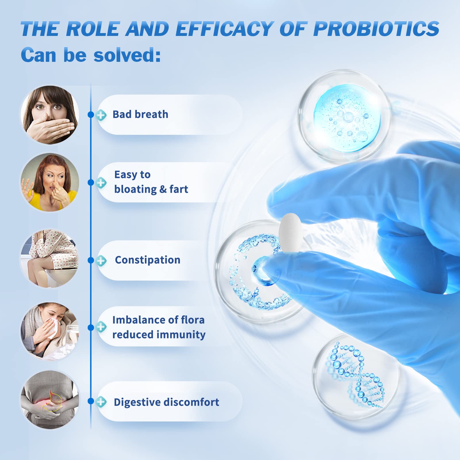 GMP-certified Non-GMO OMOGS Probiotics emphasizes quality and safety.