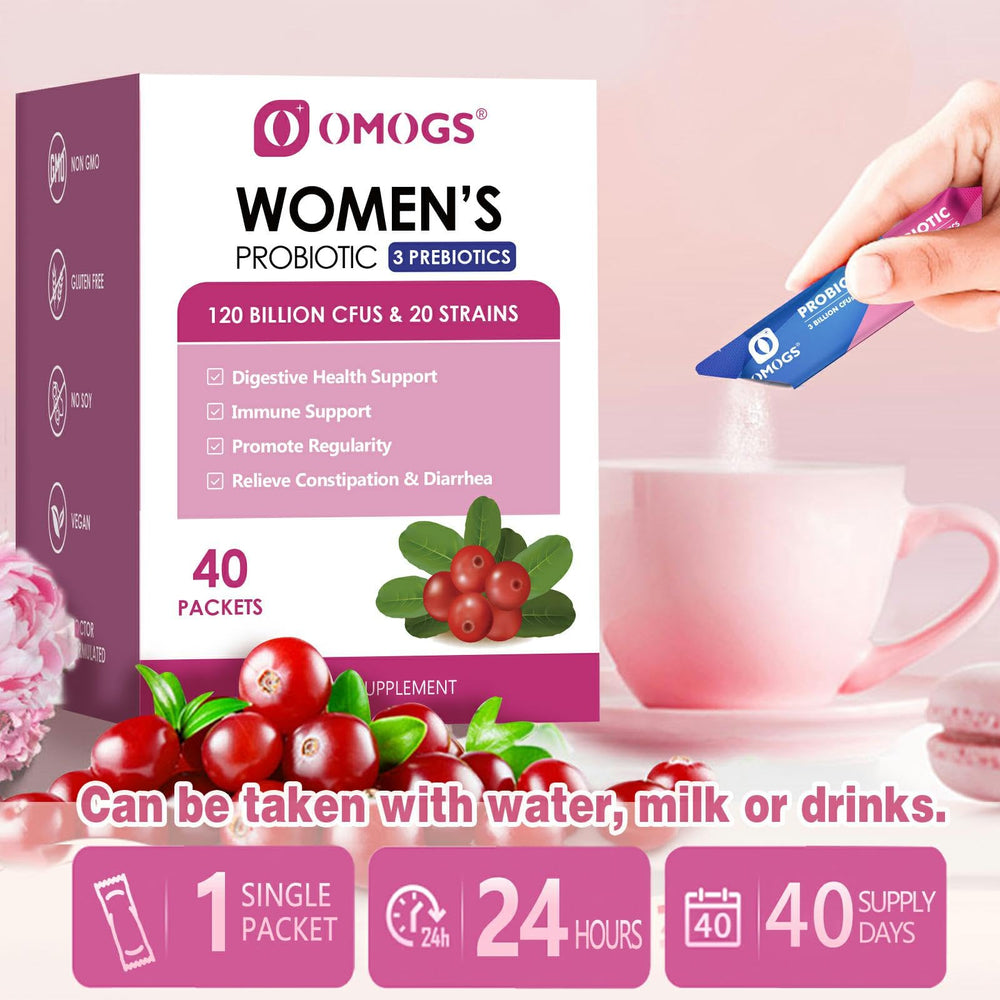 OMOGS Women's Probiotic on yogurt or juice for real-world use