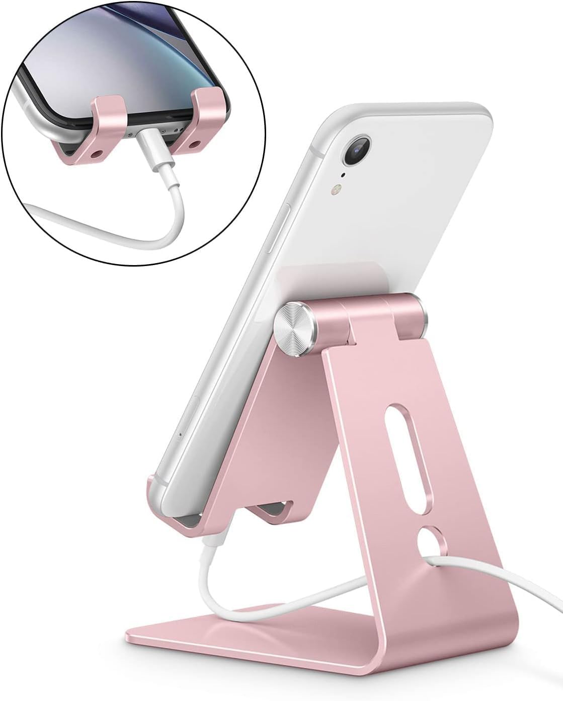 OMOTON adjustable stand in a compact desk setup for daily use.