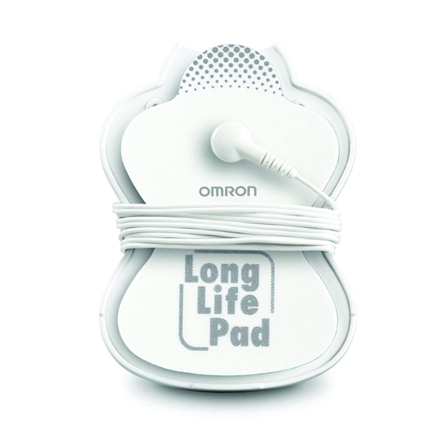 OMRON Long Life Pads flexible-contact fit curves for comfortable coverage.