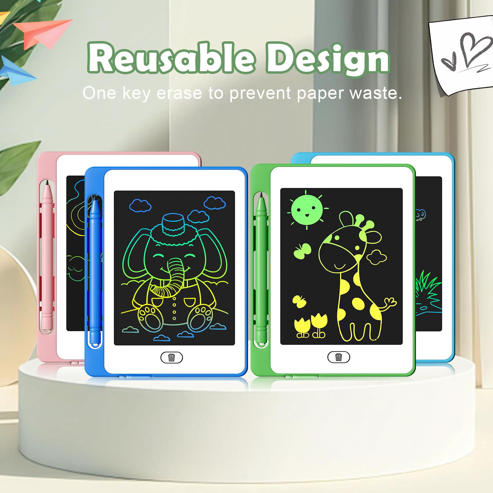 OMXDG LCD tablet makes a versatile gift for birthdays and back-to-school season.