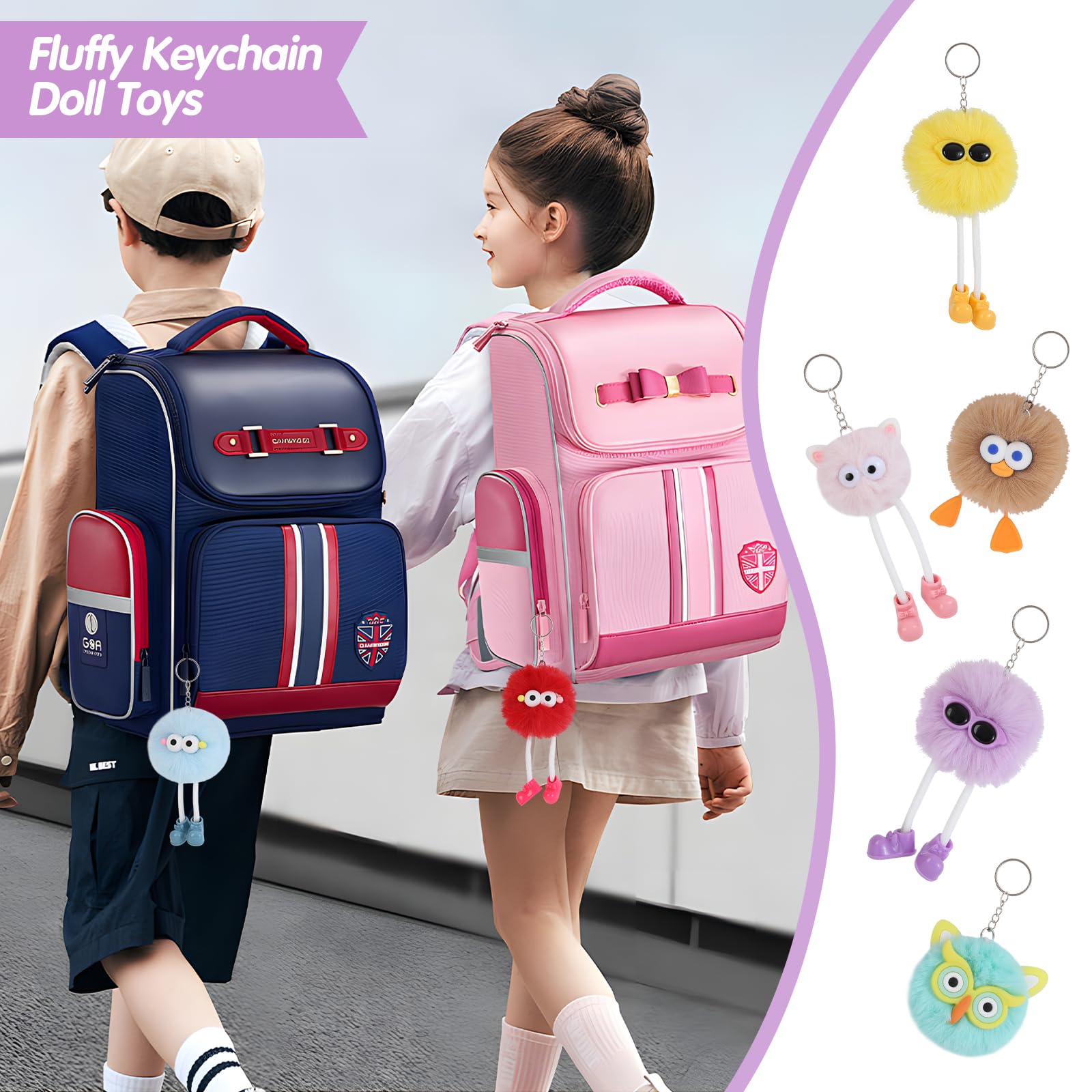 OMyFav classroom prize plush keychains ready for rewards.