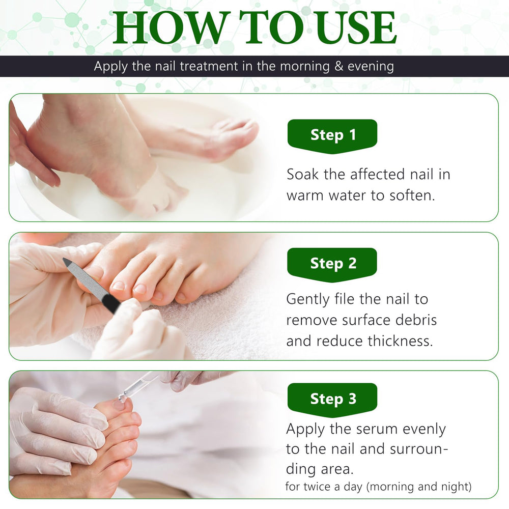 OMZOK bottle shown restoring brittle nails visually