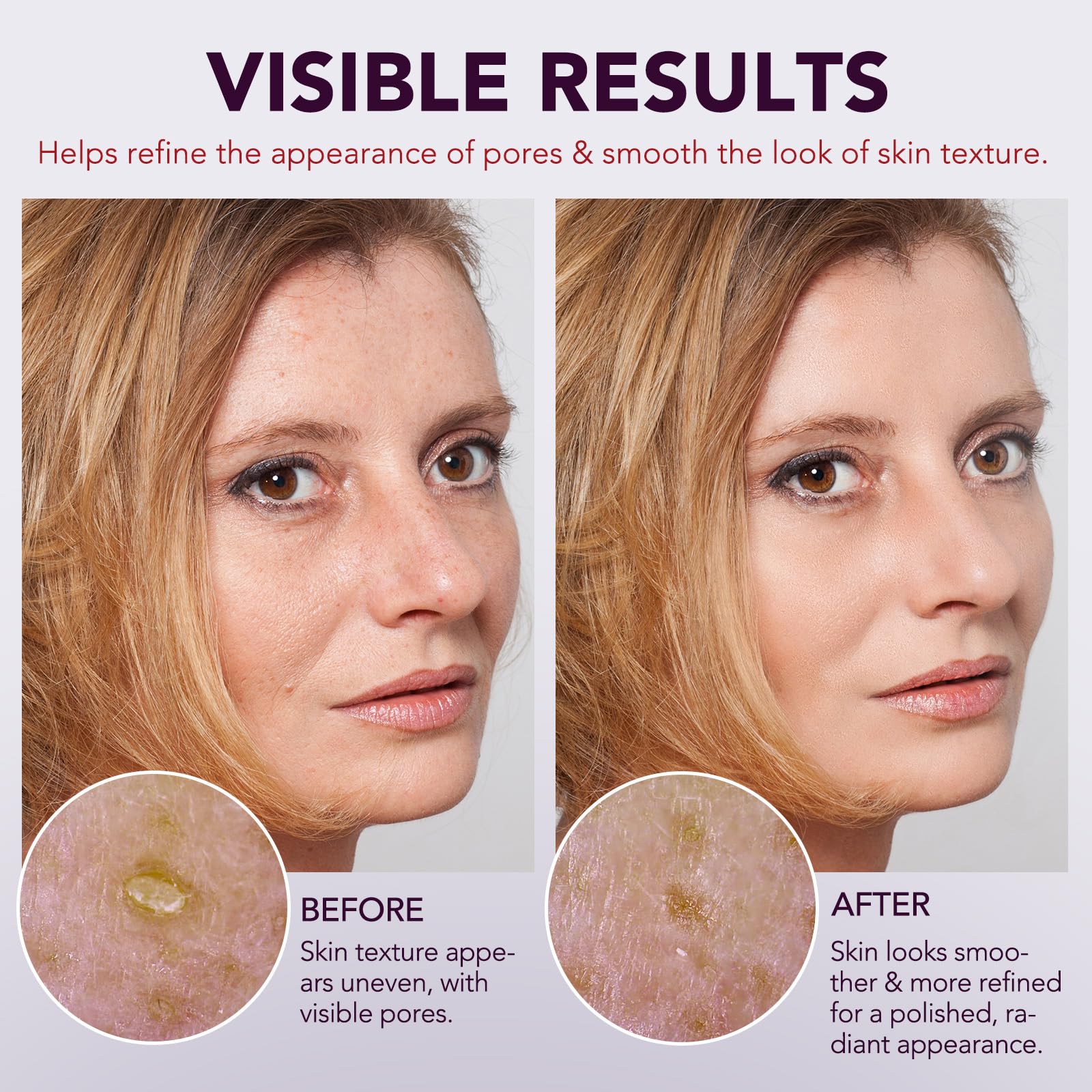OMZOK Rice Extract Anti-Aging Serum vial nourishes and protects skin texture.