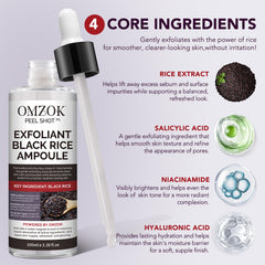 OMZOK Salicylic Acid Pore Cleanser Face bottle targets clogged pores.