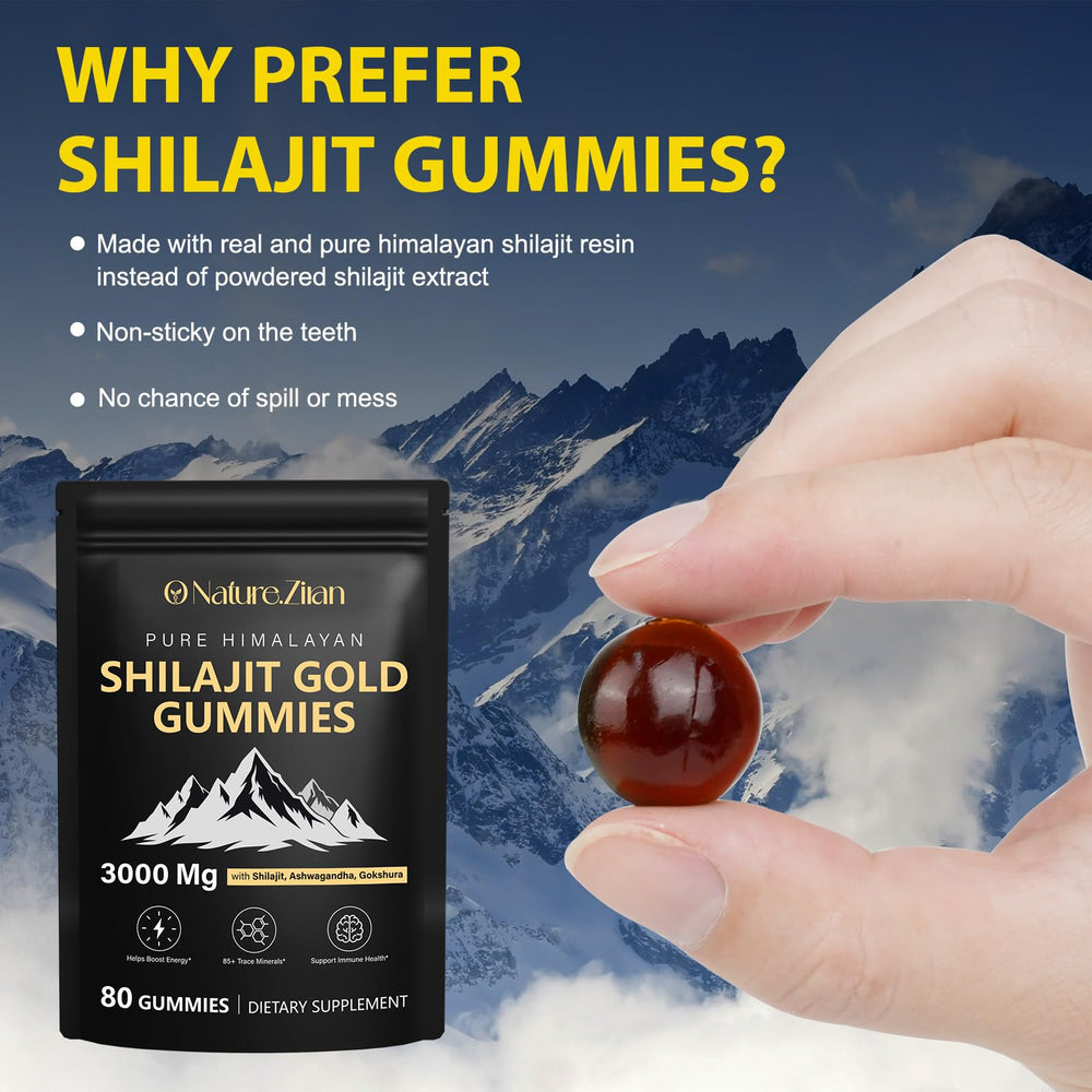 O NATURE ZIRAN Shilajit Gummies with Ashwagandha and Gokshura blend