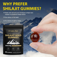 O NATURE ZIRAN Shilajit Gummies with Ashwagandha and Gokshura blend