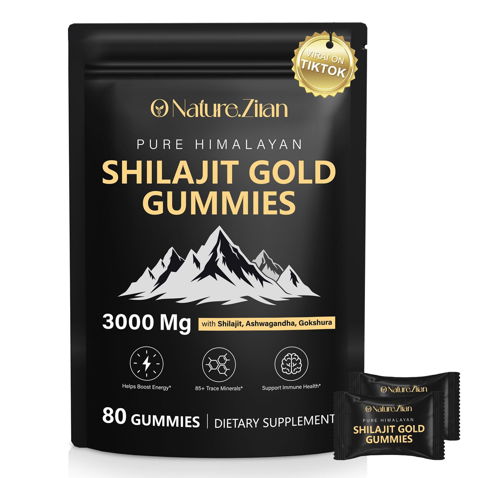 O NATURE ZIRAN Shilajit Gummies bottle ready for on-the-go energy support