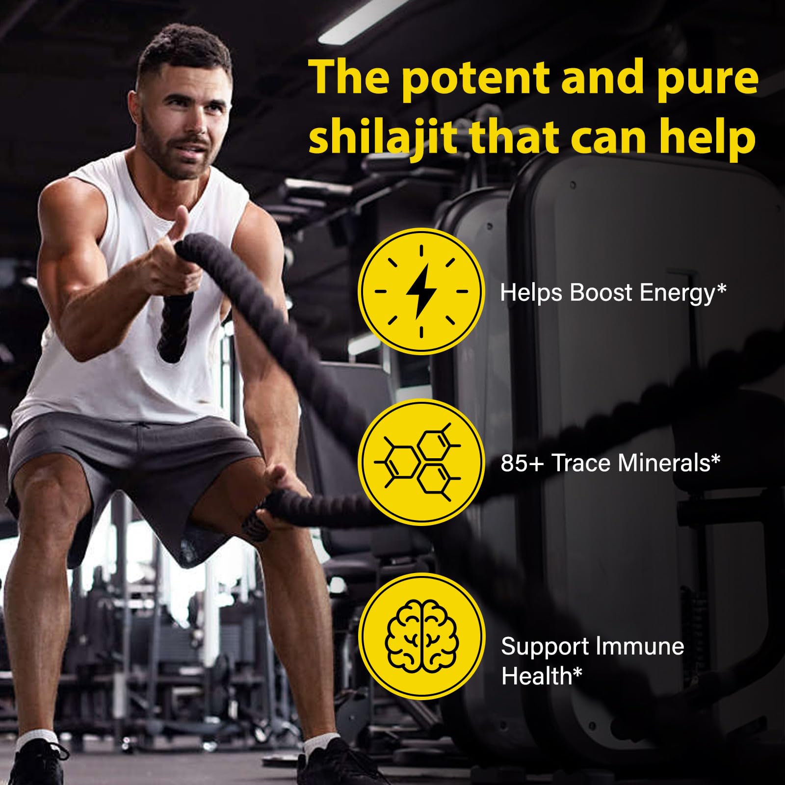 Packaging for O NATURE ZIRAN Shilajit Gummies, organic zero sugar vegan formula