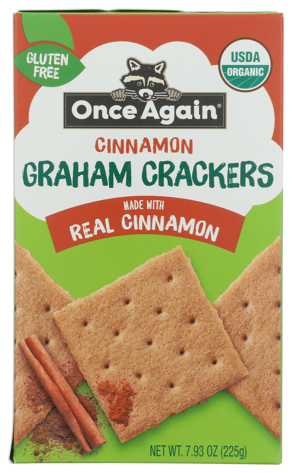 Once Again Organic Cinnamon Graham Crackers dunk in milk, a quick treat.